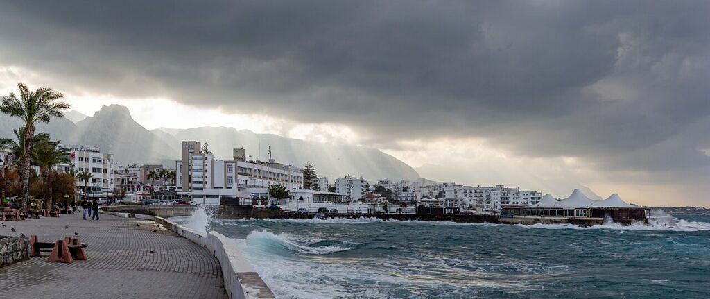 Coast with Dome Hotel, Kyrenia, Northern Cyprus 03