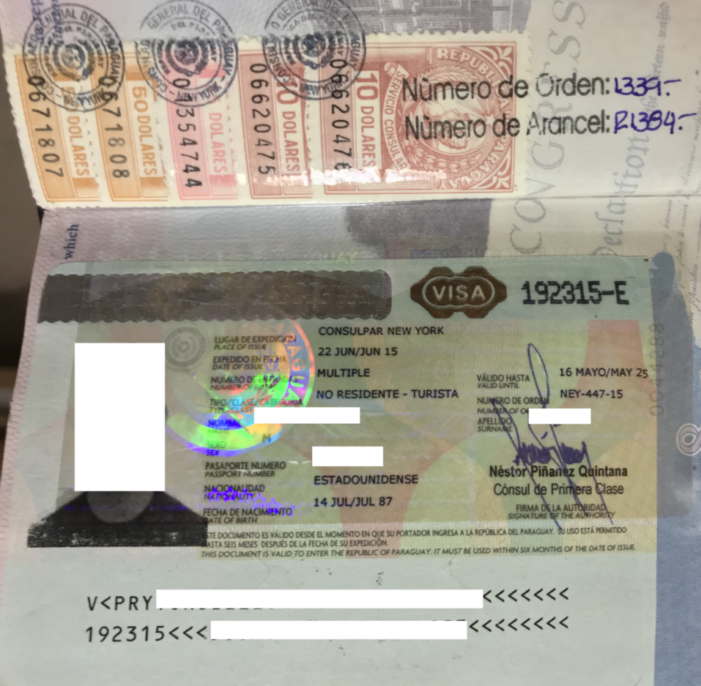 Paraguay Visa Edit